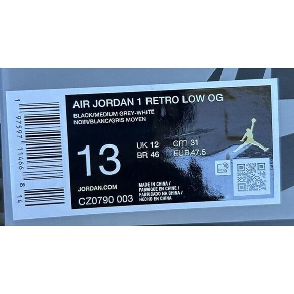 AIR JORDAN 1 RETRO OG 2024 LOW SHADOW Size 13 - Picture 6 of 6